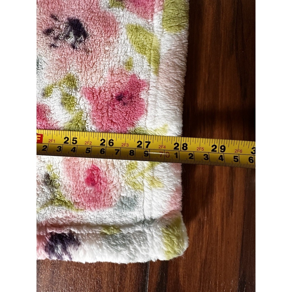 Baby Thro Rilynn Bunny Rabbit Floral Lovey Security Blanket Oversized 30x30 RARE - Picture 5 of 11